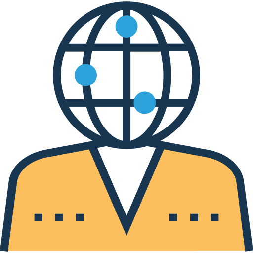 User social worldwide profile icon