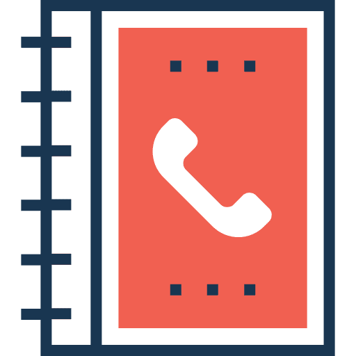 Agenda phone number notebook agenda icon