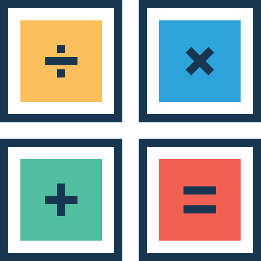 Calculator technological sings maths icon