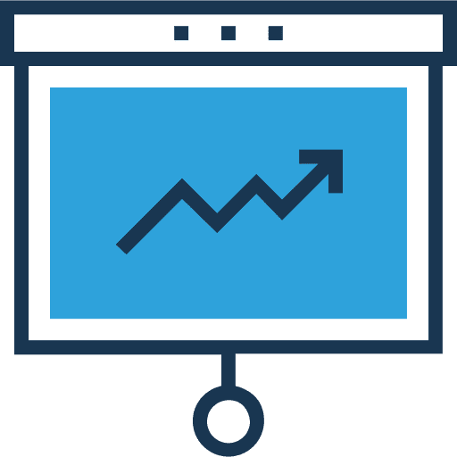 Presentation chart presentation graphic icon
