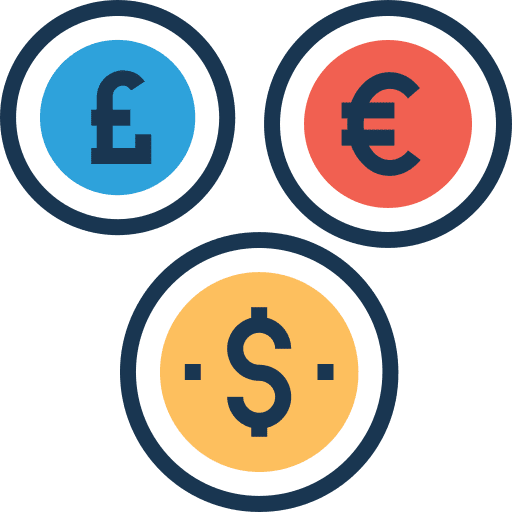 Exchange business business and finance currency icon