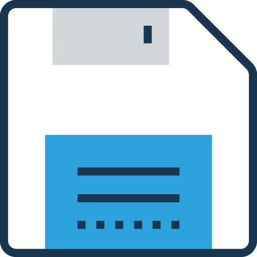 Save floppy disk multimedia technology icon