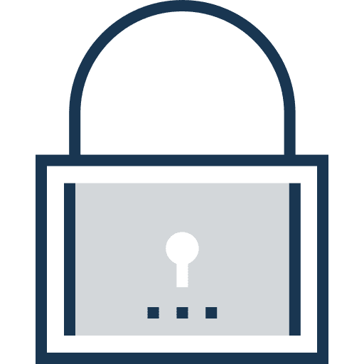 Padlock tools and utensils locked padlock icon