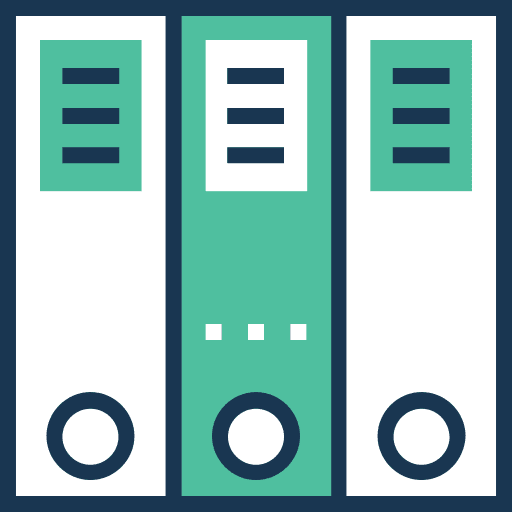 Archive interface office material document icon