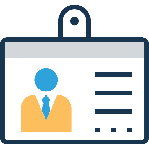 Id card pass id card business and finance icon