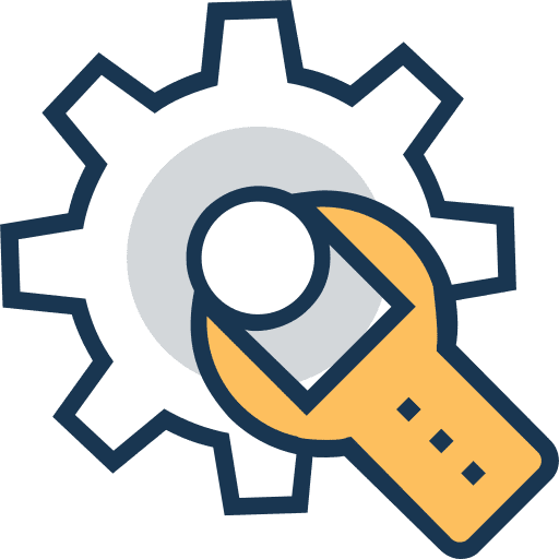 Settings cogwheel seo and web settings icon