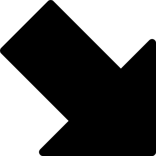 Diagonal arrow directional orientation arrow icon