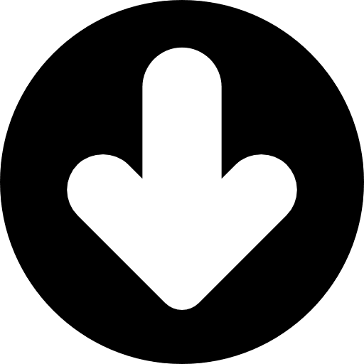 Down arrow direction arrows orientation icon