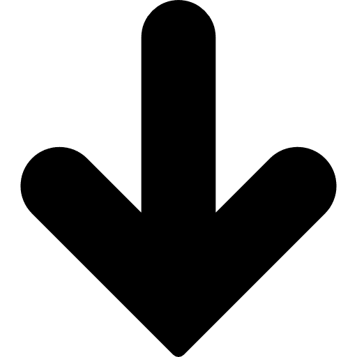 Down arrow orientation arrows down arrow icon