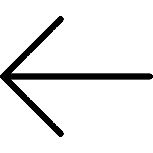 Left arrow return multimedia option left arrow icon