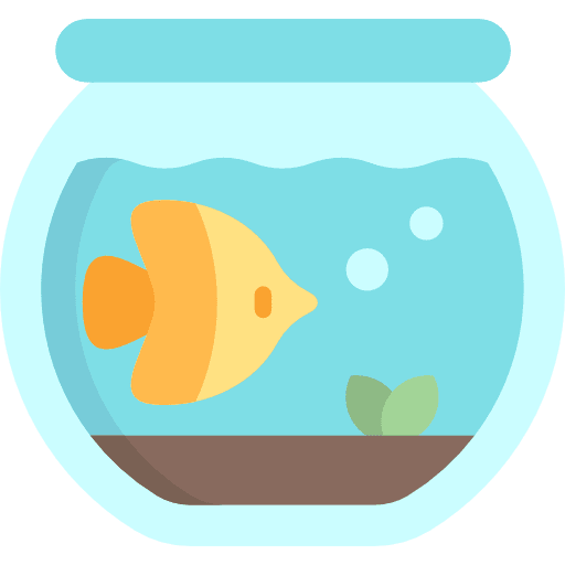 Fishbowl goldfish bowl fish icon
