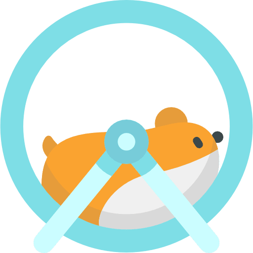 Hamster ball exercise animals wheel icon