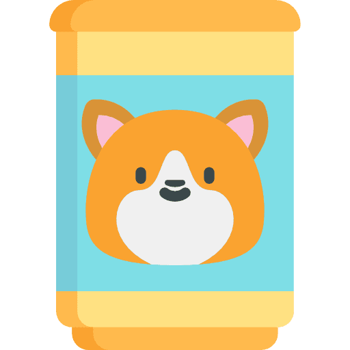 Canned food canned food paw pawprint icon
