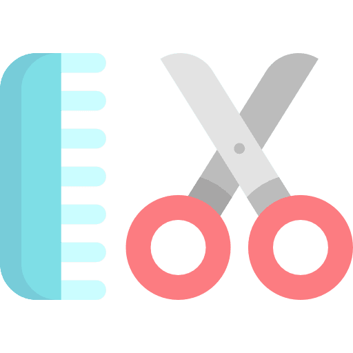 Comb scissors tools and utensils tools icon