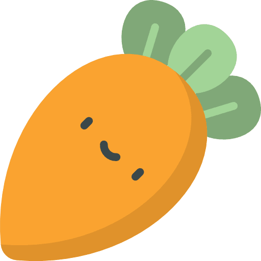 Carrot vegan food and restaurant food icon