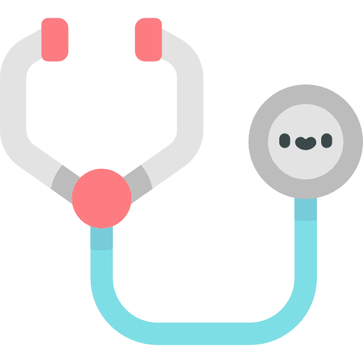 Stethoscope medical tool stethoscope hospital icon
