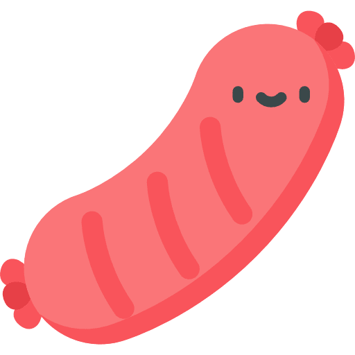 Sausage salami butcher food and restaurant icon
