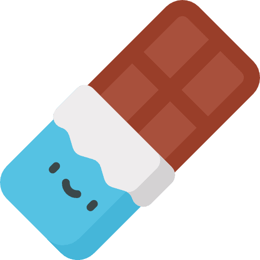 Chocolate snack food and restaurant chocolate icon Chocolate snack food and restaurant chocolate icon