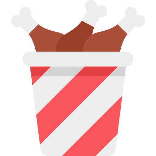 Fried chicken food fried chicken chicken leg icon
