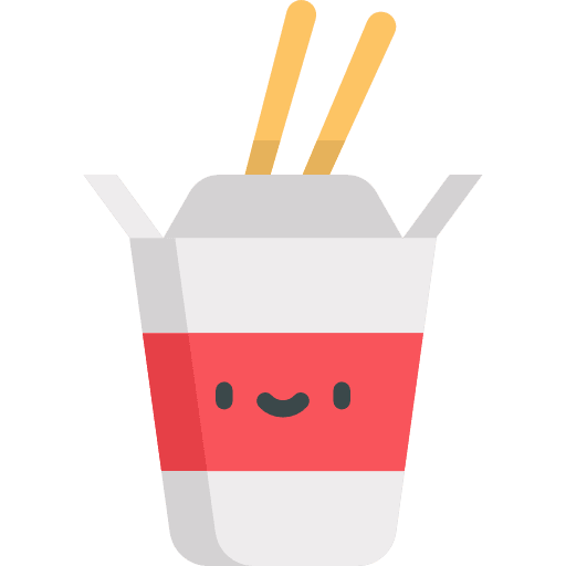 Box box chopsticks oriental icon Box box chopsticks oriental icon