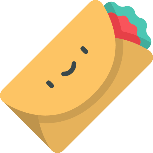 Burrito meat tortilla fast food icon Burrito meat tortilla fast food icon