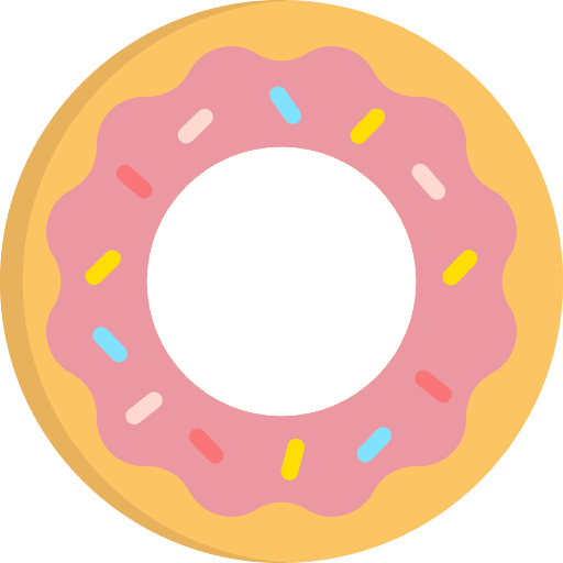 Donut donut birthday and party food icon Donut donut birthday and party food icon