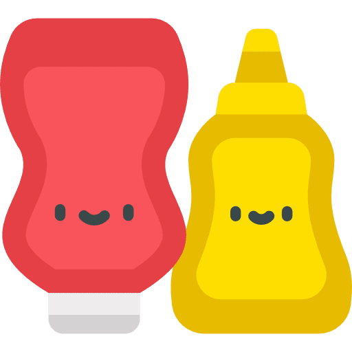 Ketchup food spicy mustard icon Ketchup food spicy mustard icon