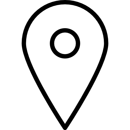 Pin maps and location pin point venue icon