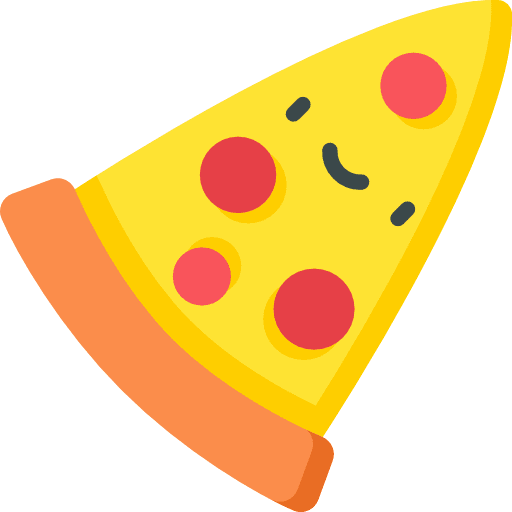 Pizza dough piece food and restaurant icon Pizza dough piece food and restaurant icon