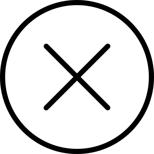 Cancel cancel prohibition cross icon