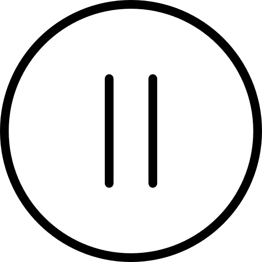 Pause control symbol button icon Pause control symbol button icon