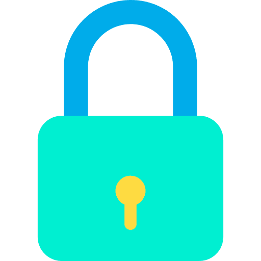 Padlock lock locked security icon