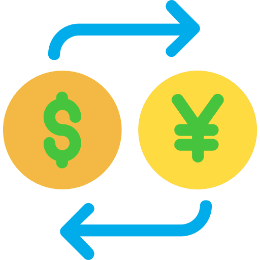 Exchange dollar business money icon