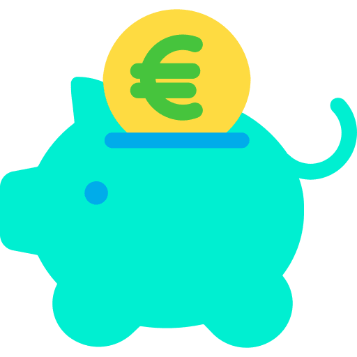 Piggy bank business and finance piggy bank economy icon