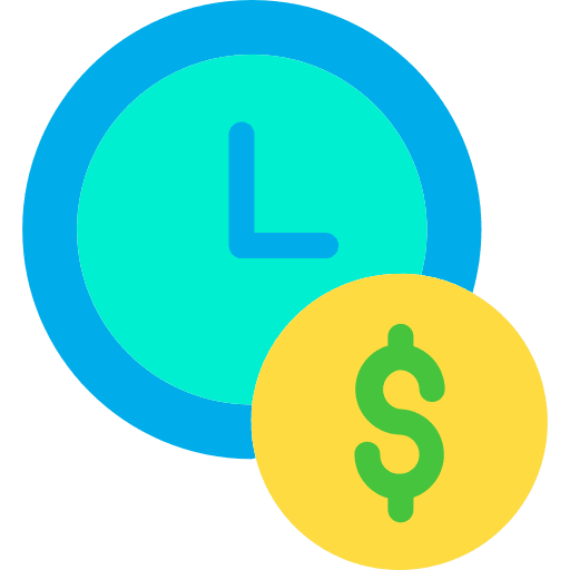 Time is money money business and finance time is money icon