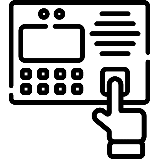 Fingerprint scanner scanning device fingerprint scan device icon