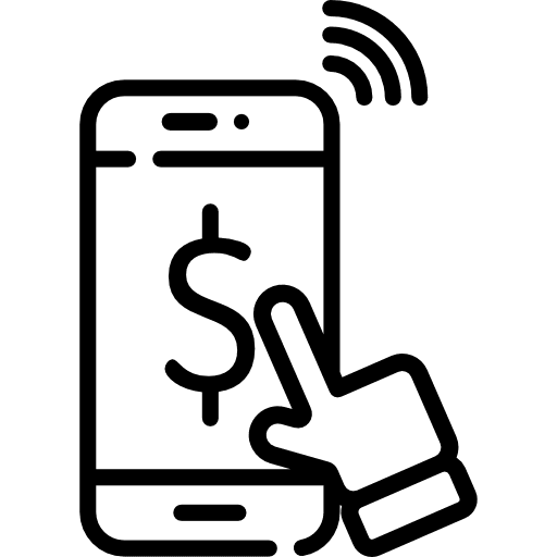 Online payment coin business business and finance icon Online payment coin business business and finance icon