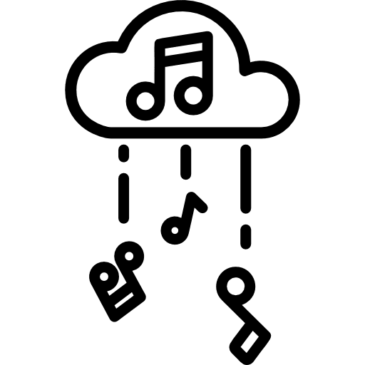 Cloud computing storage multimedia option electronics icon Cloud computing storage multimedia option electronics icon