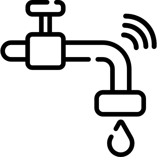 Faucet water droplet furniture and household icon Faucet water droplet furniture and household icon