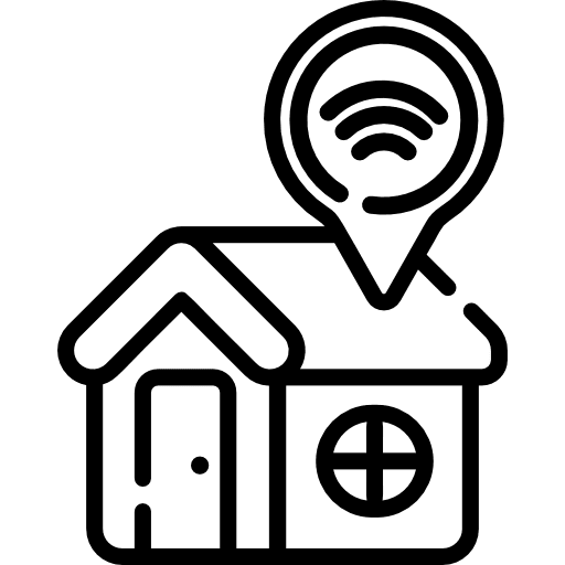 Smart house house buildings technological icon Smart house house buildings technological icon