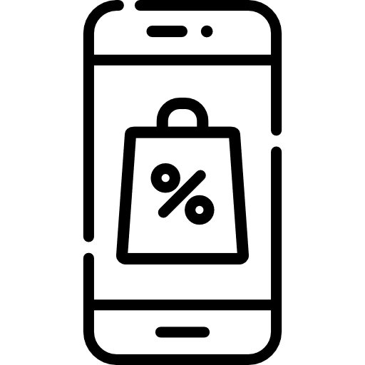 Smartphone technology online shop touch screen icon Smartphone technology online shop touch screen icon