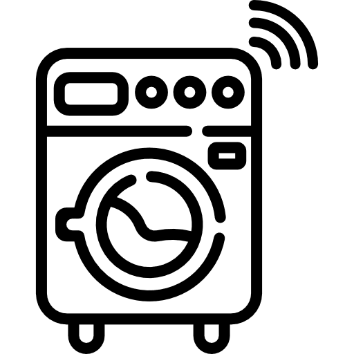 Washing machine furniture and household electrical appliance housekeeping icon Washing machine furniture and household electrical appliance housekeeping icon