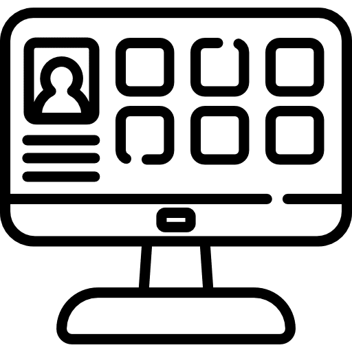 Website ui monitor browser icon Website ui monitor browser icon