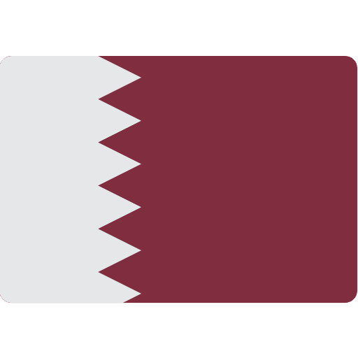 Qatar nation flags world icon