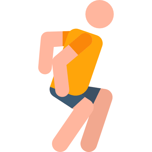 Jumping stick man exercise gymnasium icon