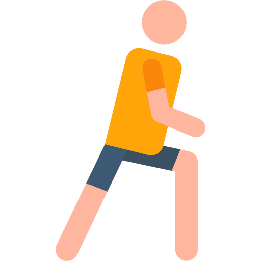 Stretching gymnasium exercise fitness icon