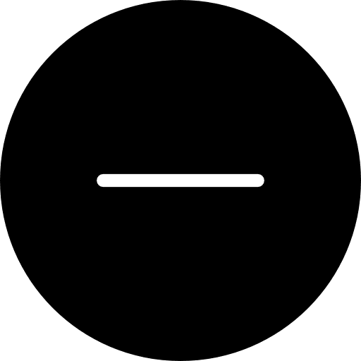 Minus interface remove maths icon Minus interface remove maths icon