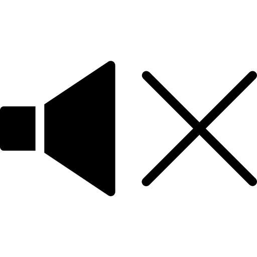 Mute mobile phone communications no sound icon Mute mobile phone communications no sound icon