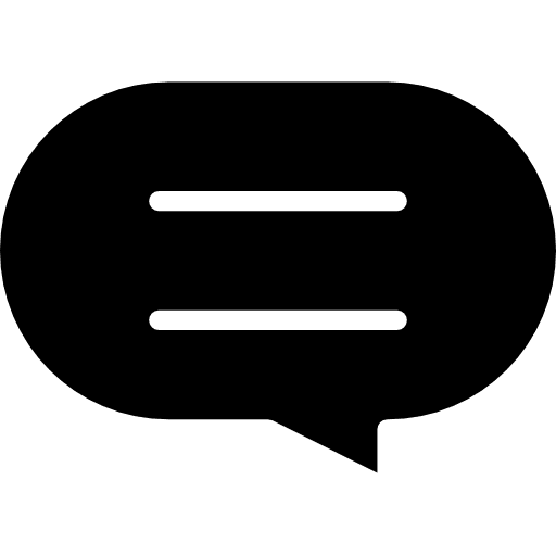 Speech bubble communications text multimedia icon Speech bubble communications text multimedia icon