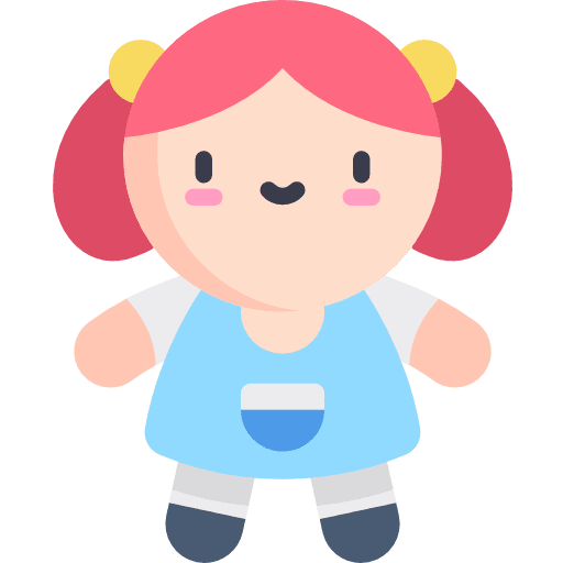 Doll toy girl doll icon